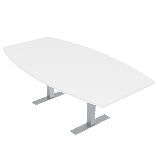 45 in W, 71.5 in L, 29 in H, Engineered Wood Top, White